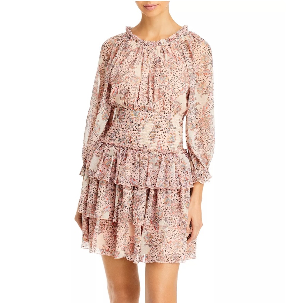 FRENCH CONNECTION
Demetra Tiered Mini Dress Size Medium